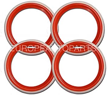 אטלס 16 אינץ 'קיר אדום ולבן גומי טבעת טבעת צמיג צמיג של סט של 4