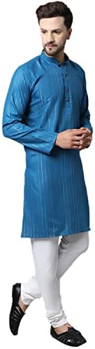 כותנה לגברים זארי ארוך קורטה פיג'מה סט יוגה מזדמנים הודית ללבוש קורטה לגברים כותנה מודפסת בגדים מסורתיים סטא קורטה סט סט