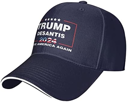 GHBC טראמפ Desantis 2024 להציל את אמריקה שוב מבוגרים כובע בייסבול נשים אבא כובע מתכוונן גבר אבא כובע