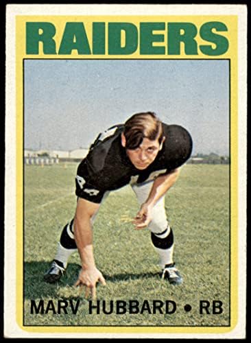 1972 Topps 54 Marv Hubbard Oakland Raiders לשעבר Raiders Colgate