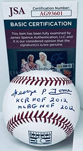 ג'ורג 'טומא רויאלס החתום על לוגו בייסבול כדור בייסבול חתימה עם כתובות JSA - כדורי חתימה