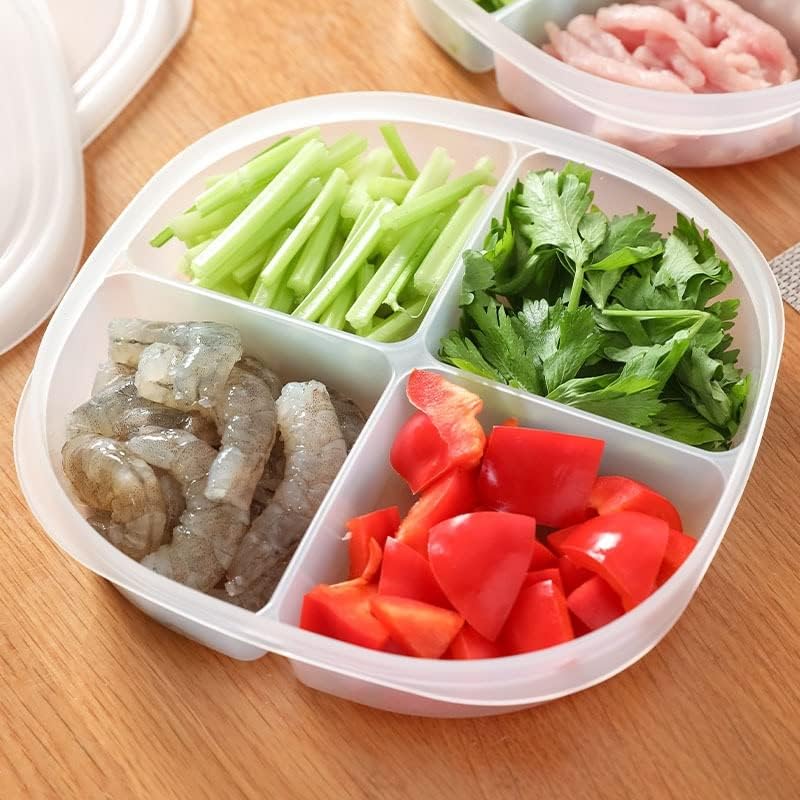 מקרר אחסון תיבת שמירה טרי בשר ירקות מזון תא מטבח ארגונית פלסטיק עם מכסים