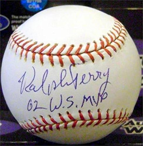 ראלף טרי חתימה בייסבול כתוב 62 WS MVP - כדורי בייסבול עם חתימה