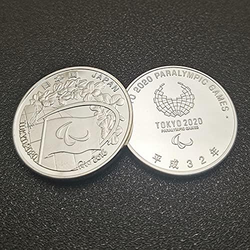 2020 אולימפיאדת טוקיו יפן מטבע אספנות מצופה מכסף 32 שנים הצעה אולימפית מטבע זיכרון אספנות זהב עם מקרה מגן