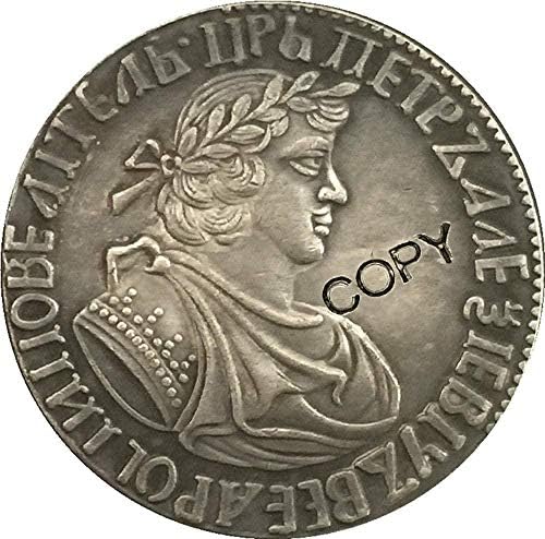 1705 פיטר I רוסיה מטבעות העתק 29 ממ סוג 1 לעיצוב משרדים בחדר הבית