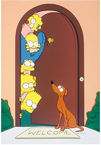 סימפסון 8 אינץ 'x 10 אינץ' תצלום משפחתי סימפסון דלת פתיחה לכלב קן