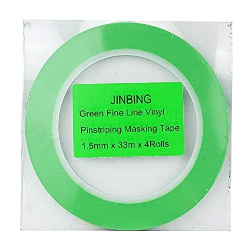 Jinbing Vinyl Line Line Fineline Fineline קלטת מיסוך קלטת רכב לצבע עקומות, ירוק