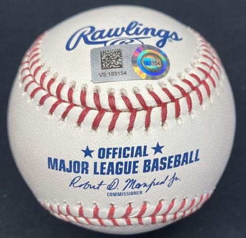 MAX Scherzer 20 K's 5/11/16 חתום בייסבול MLB HOLO - כדורי חתימה