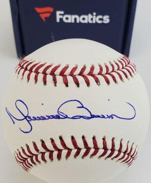 Mariano Rivera חתום על קנאי בייסבול של OML ו- MLB מוסמך - כדורי חתימה
