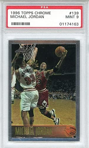 מייקל ג'ורדן 1996 Topps Chrome Card 139 - כרטיסי כדורסל לא חתומים