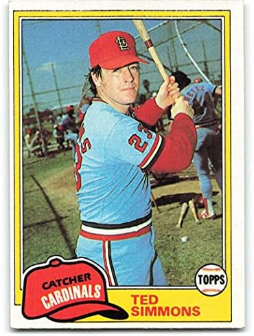 1981 Topps 705 TED Simmons NM-Mt St. Louis Cardinals Baseball