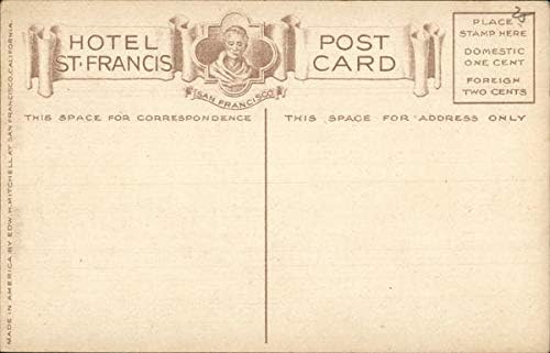 גריל חשמלי, מלון סנט פרנסיס סן פרנסיסקו, קליפורניה קליפורניה גלויה עתיקה מקורית