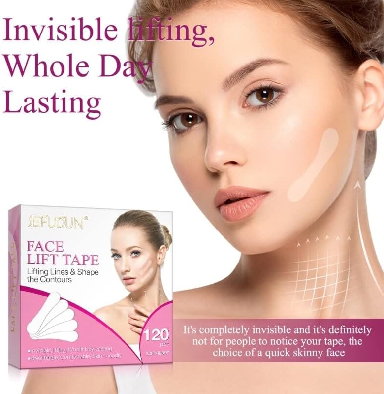 120 יחידות מיידי איפור מתיחת הפנים כלים עבור להסתיר פנים קמטים סנטר כפול הרמת רפוי עור מתנה עבור נשים בנות