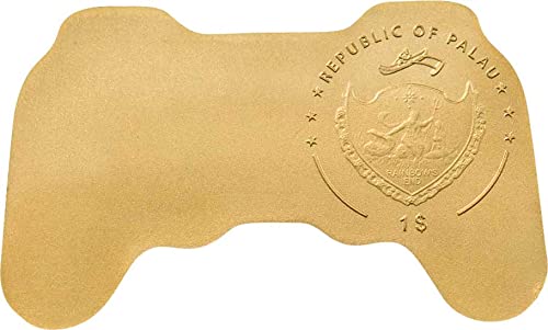 2023 דה זהב קטן של פאוורקוין בקר משחק מיוחד צורה מטבע זהב 1 $ פלאו גימור עתיק