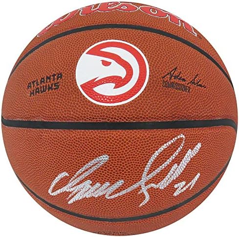 דומיניק וילקינס החתימה את וילסון אטלנטה הוקס לוגו NBA כדורסל - כדורסל חתימה