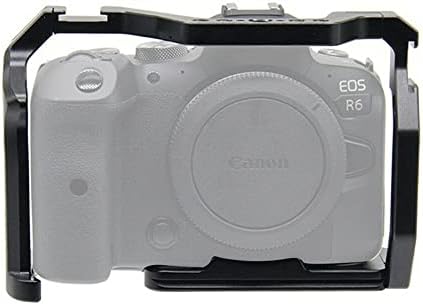 Runshuangyu cnc אלומיניום DSLR מצלמת כלוב מסגרת מסגרת מסגרת נעל קרה עבור Canon R5 R6 R5c DSLR מצלמת