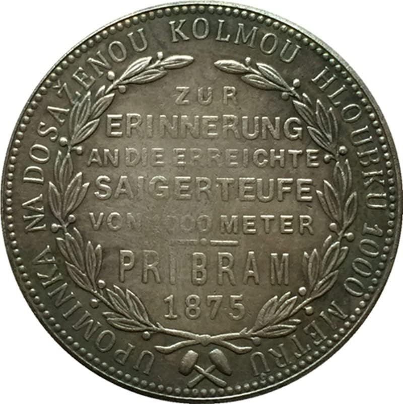 1875 מטבעות אוסטריות נחושת מכסף מצופה מטבעות מטבעות מטבעות מלאכה