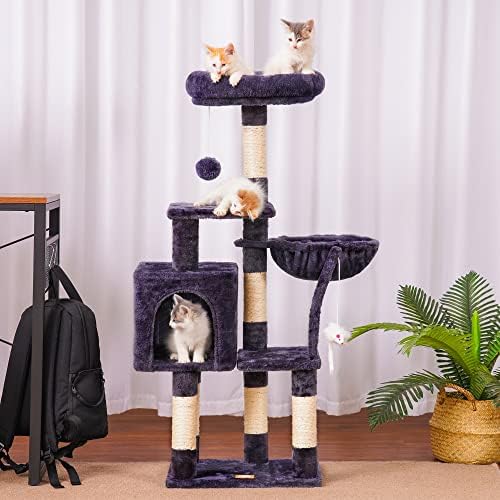 הייבלי חתול עץ חתול מגדל עבור חתולים מקורה רב ברמת חתול ריהוט הדירה