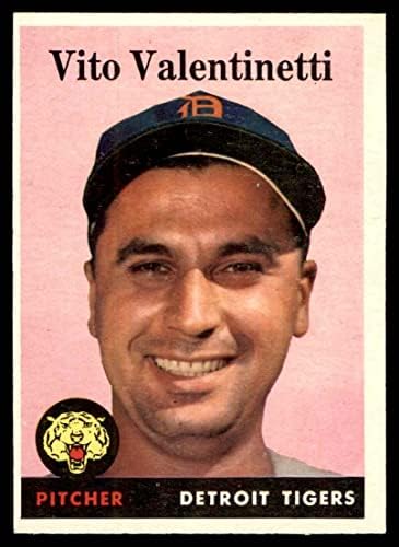 1958 Topps 463 Vito Valentinetti Detroit Tiger