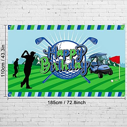 גולף מסיבת יום הולדת קישוט גולף יום הולדת שמח רקע תא צילום באנר צילום רקע עבור גולף ספורט נושאים יום הולדת ספקי צד לגברים ילד למבוגרים
